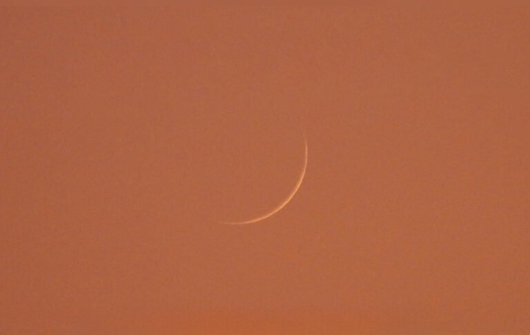 New moon seen, 1 January 2025 by several witneses. This moon marks the beginning of the 11th Hebrew month according to the Biblical Torah Calendar. and the written Torah of Moshe. Photo credited to Becca Biderman, Ancient Path New Moon, Poriya Ilit, Israel.