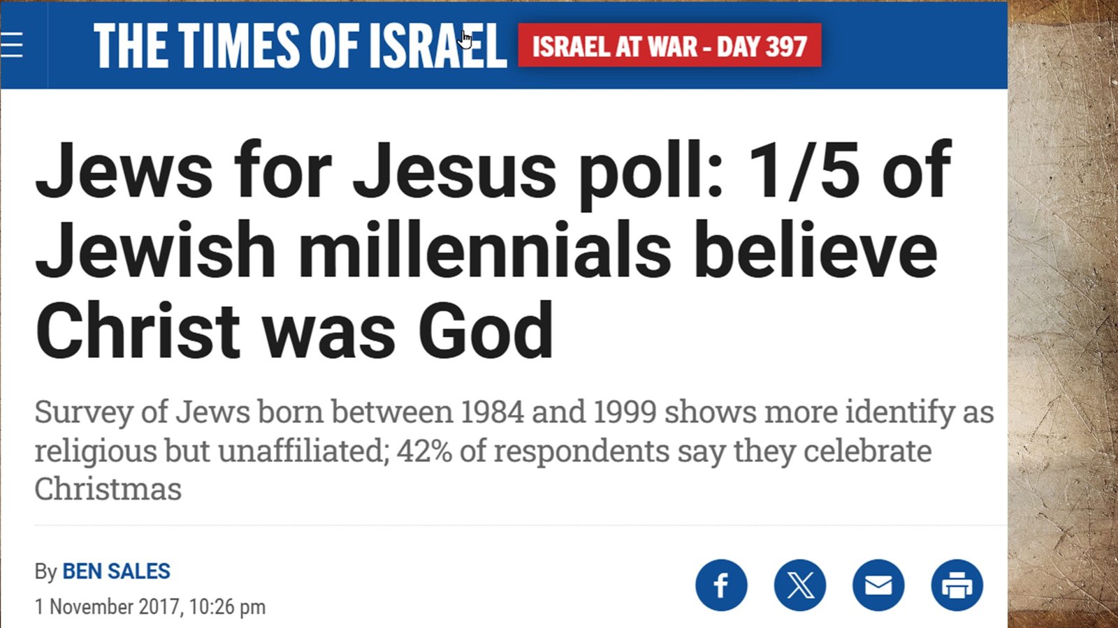 Jews for Jesus, Jewish Millennials believe Christ was God, Yeshua HaMashiach