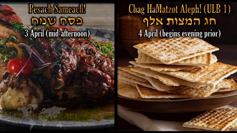 3 April 5786/2026, Second Pesach, Second Passover, ULB1, ULB7