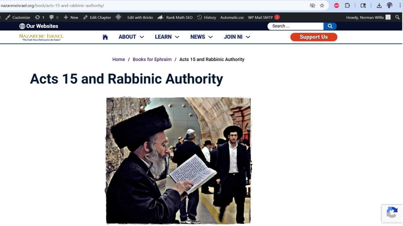 Acts 15 and Rabbinic Authority study