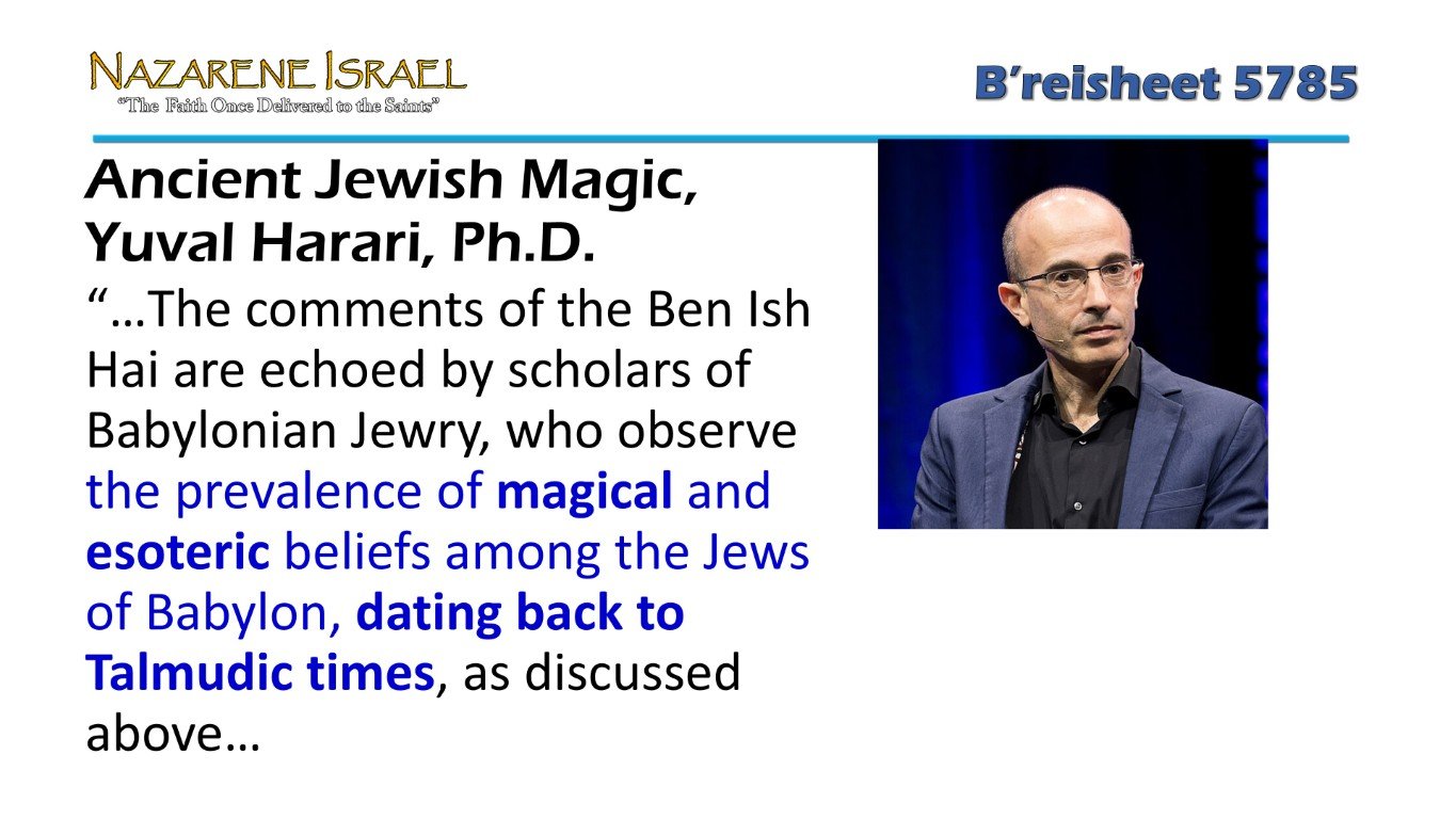 Ancient Jewish Magid Yuval Harari-Magical esoteric Talmudic times