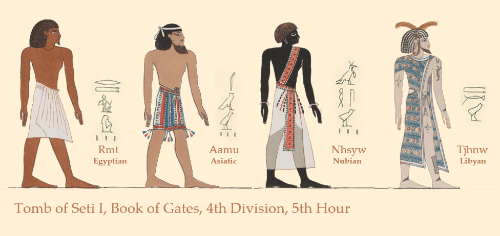 Tomb of Seti, Egypt, loin clothes, garments, tzitzit