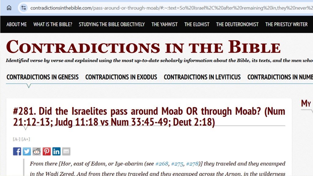 Contradictions in the Bible