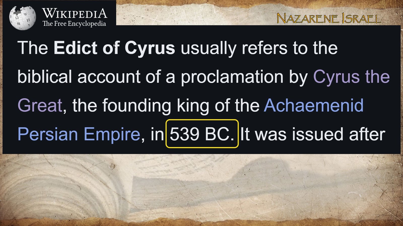 Edict of Cyrus, Mashiach, Messianic prophecies, Yeshua HaMashiach, Cyrus the Great, 539 BC