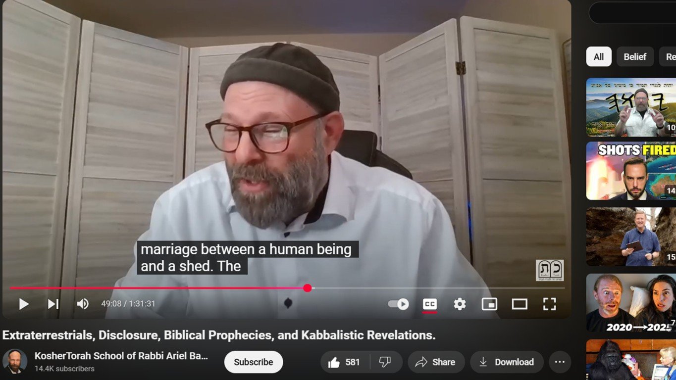 Extraterrestrials Rabbi Ariel bar Tzadok