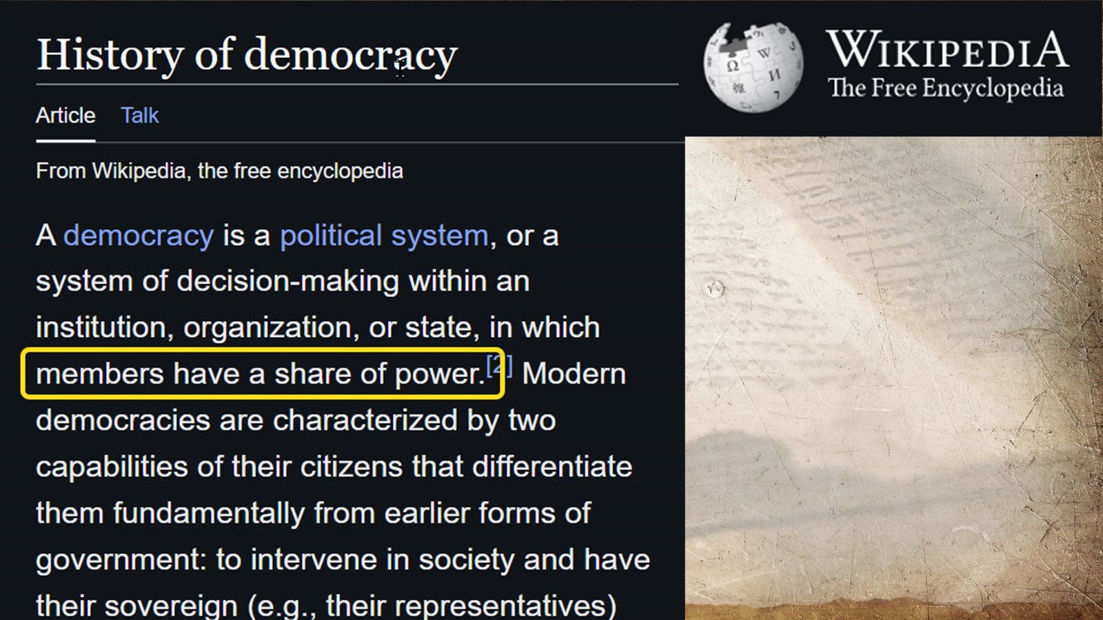 History of Democracy, Mystery Babylon, Rebellion, We the people, Power of the People, People's choice