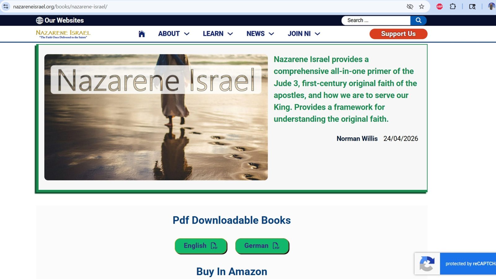 Nazarene Israel book