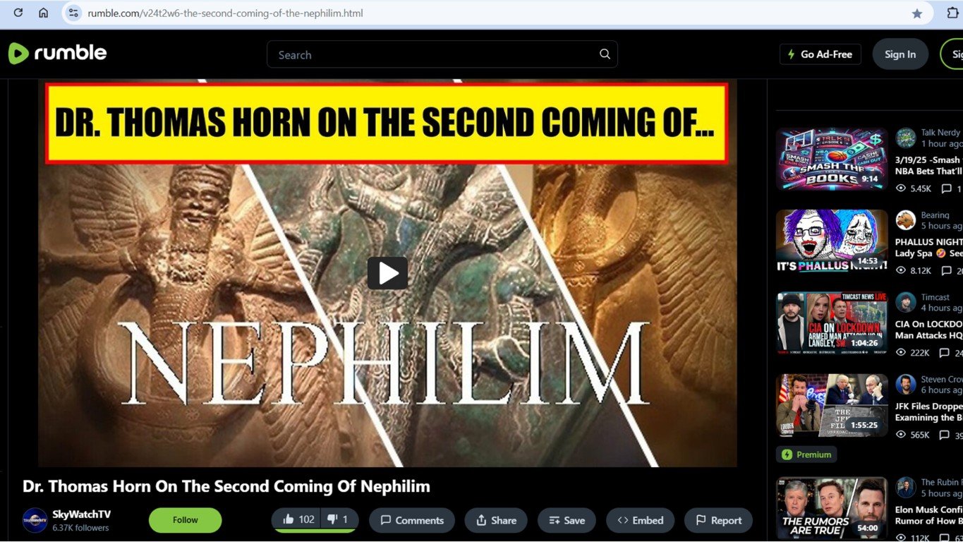 Nephlim Dr. Thomas Horn