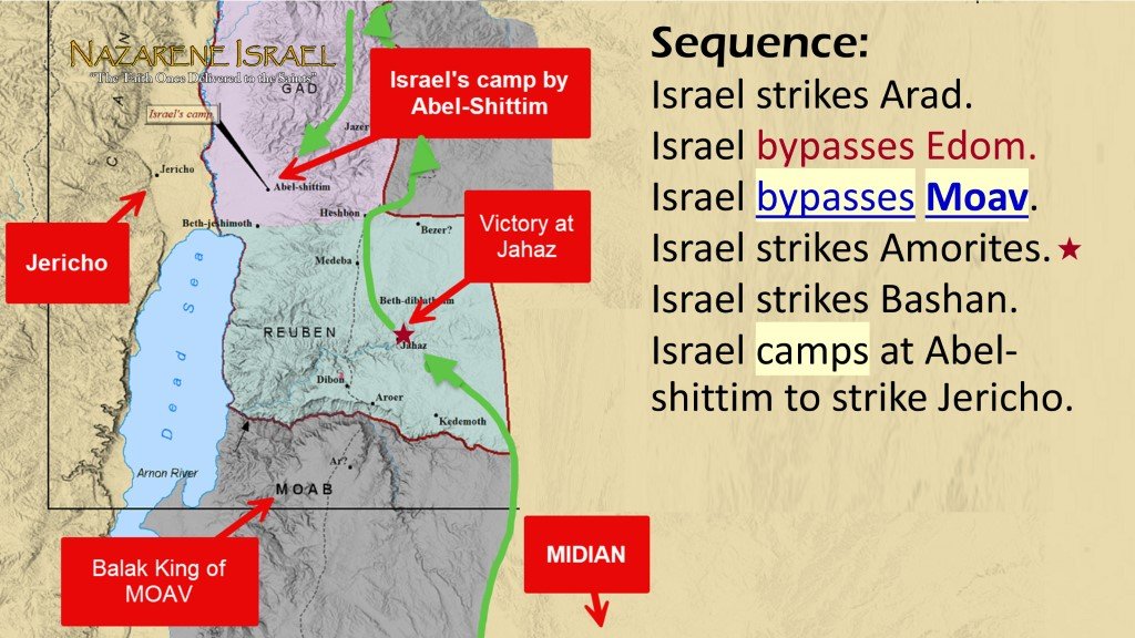 middle east map, bypassing moav