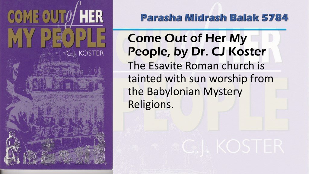 Come Out of Her My People, Dr. CJ Koster