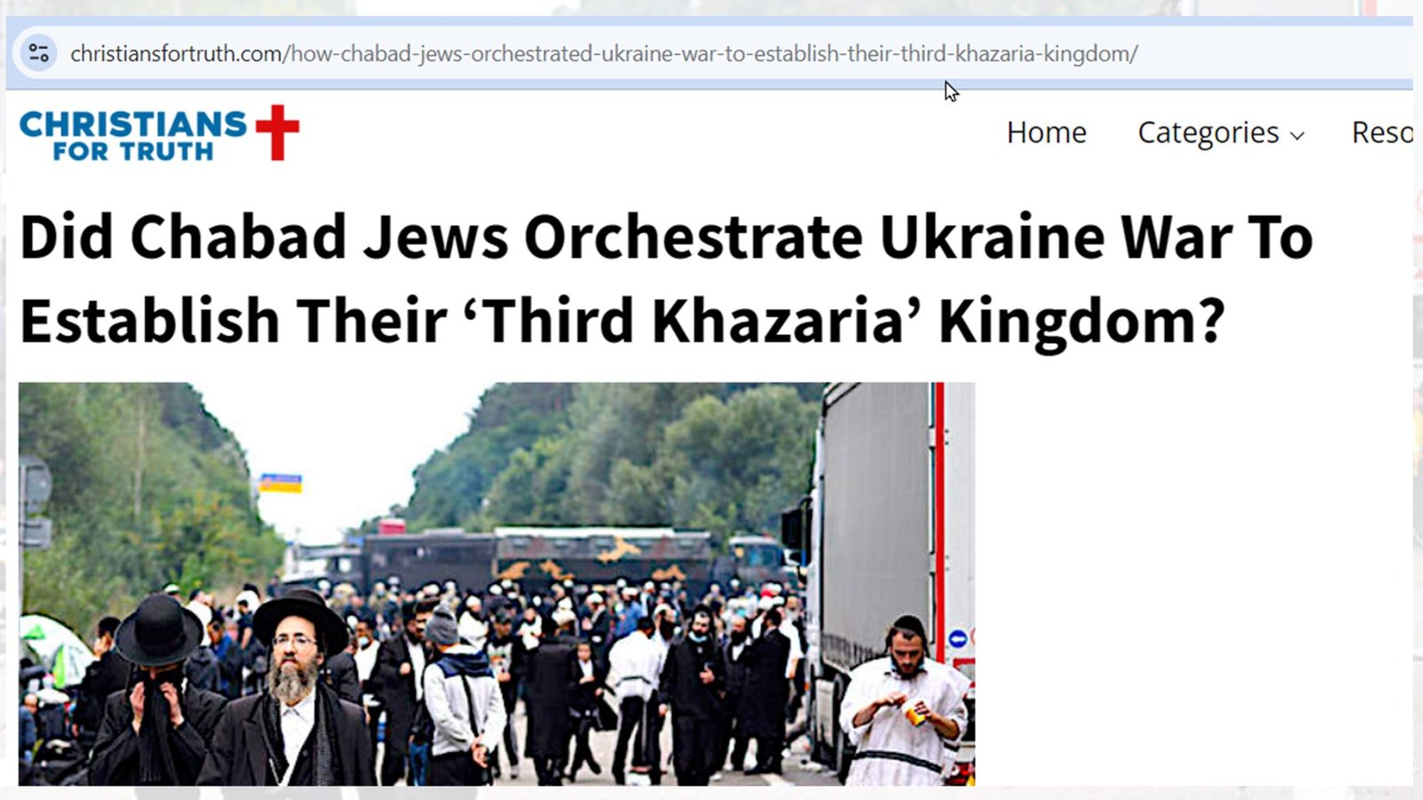 Third Khazaria, Khazarian Jews, Chabad, Ukraine war