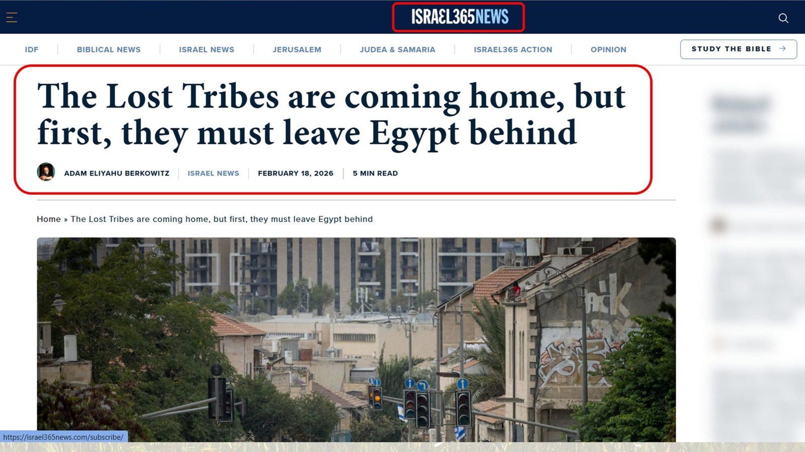 Lost tribes, Jospeh, Adam Eliyahu, leave Egypt