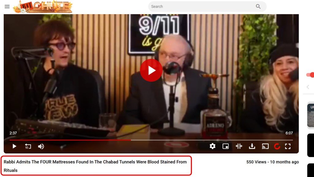 Rabbi explaines mattresses and blood rituals