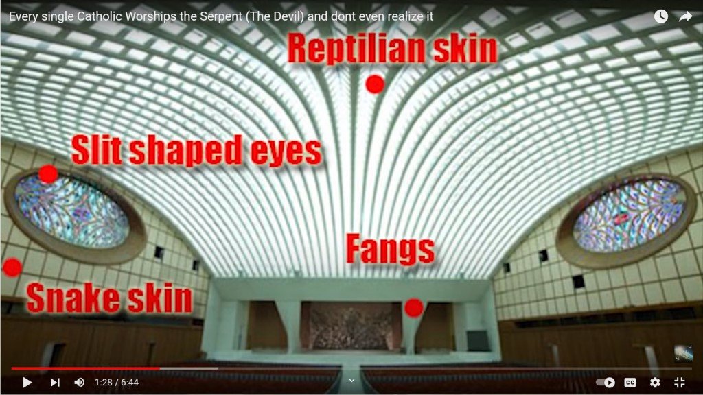 Reptilian, Satanic temple, Catholisim