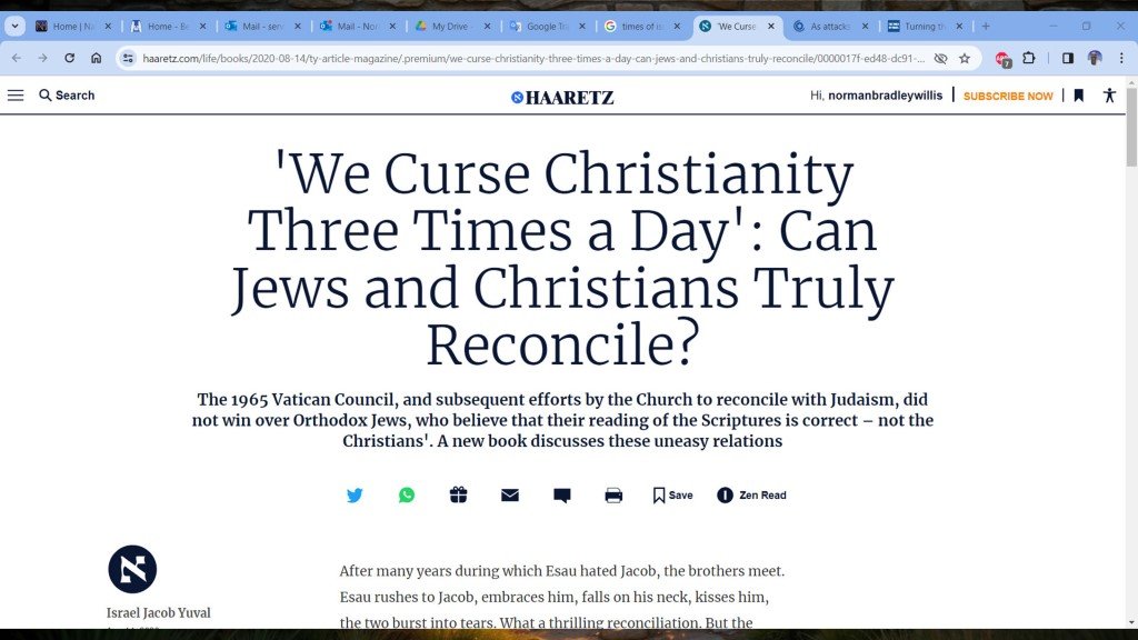 Curse Christianity Three Times a Day, Birkhat HaMinim