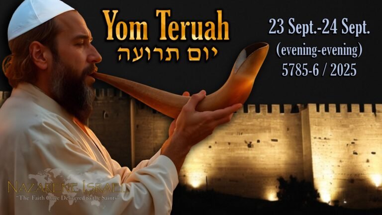 Yom Teruah, 23 September 5786 (2025), feasts, 7th month
