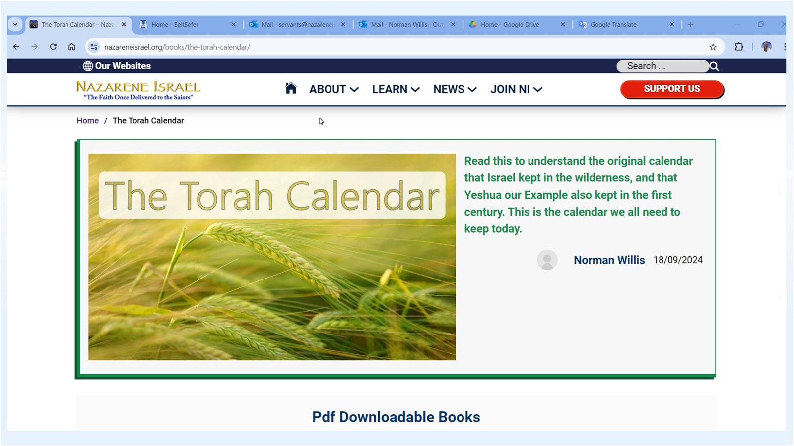 The Torah Calendar, Firstfruits Calendar, biblical calendar, Feasts of Yahweh, first centural faith, original faith, Nazarene Israel