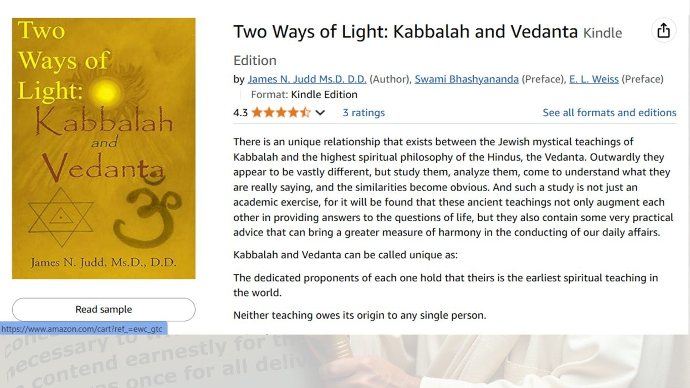 Two Ways of Light Kabbalah Vedanta