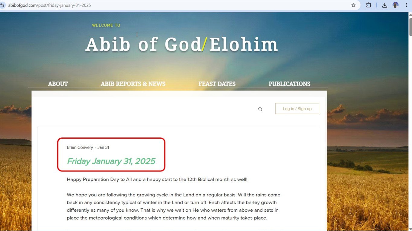 abib of god friday january 31 2025