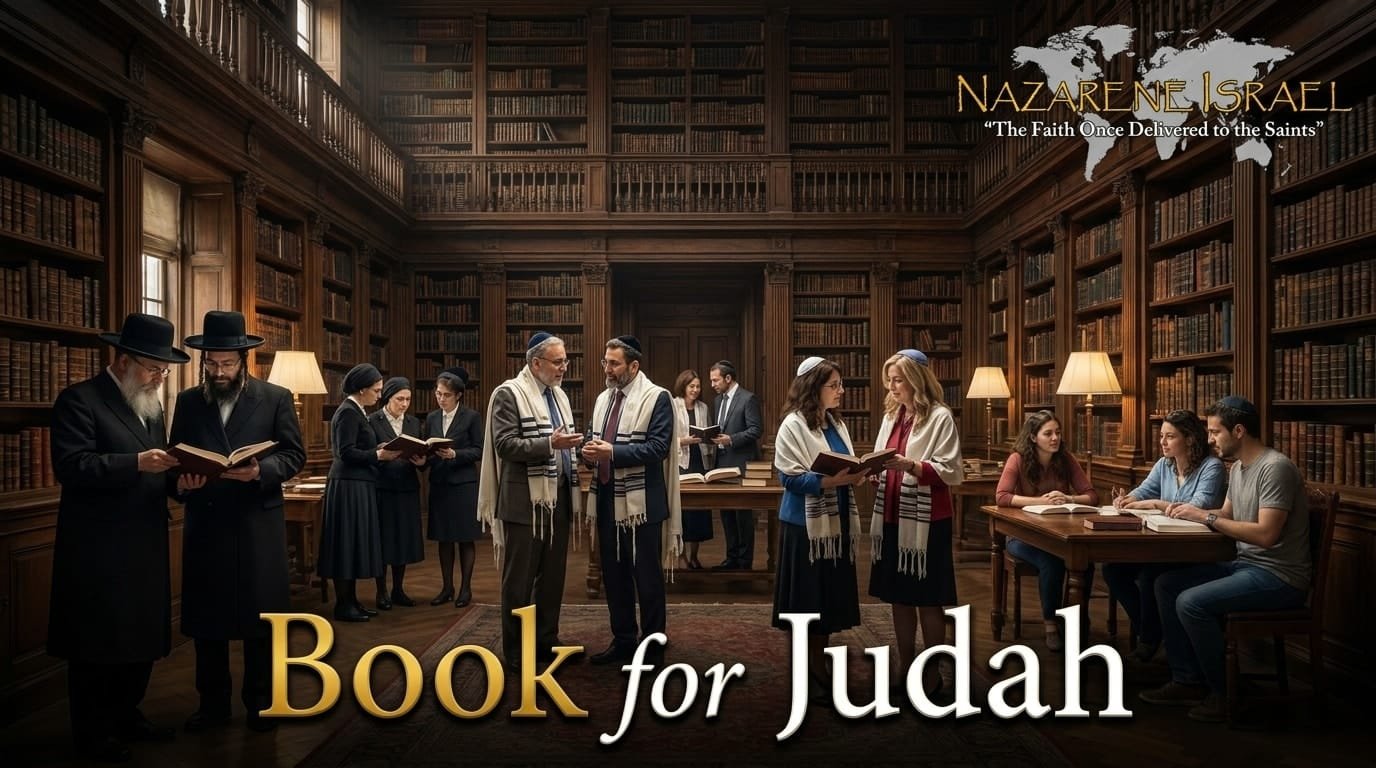A group of Jews in a library