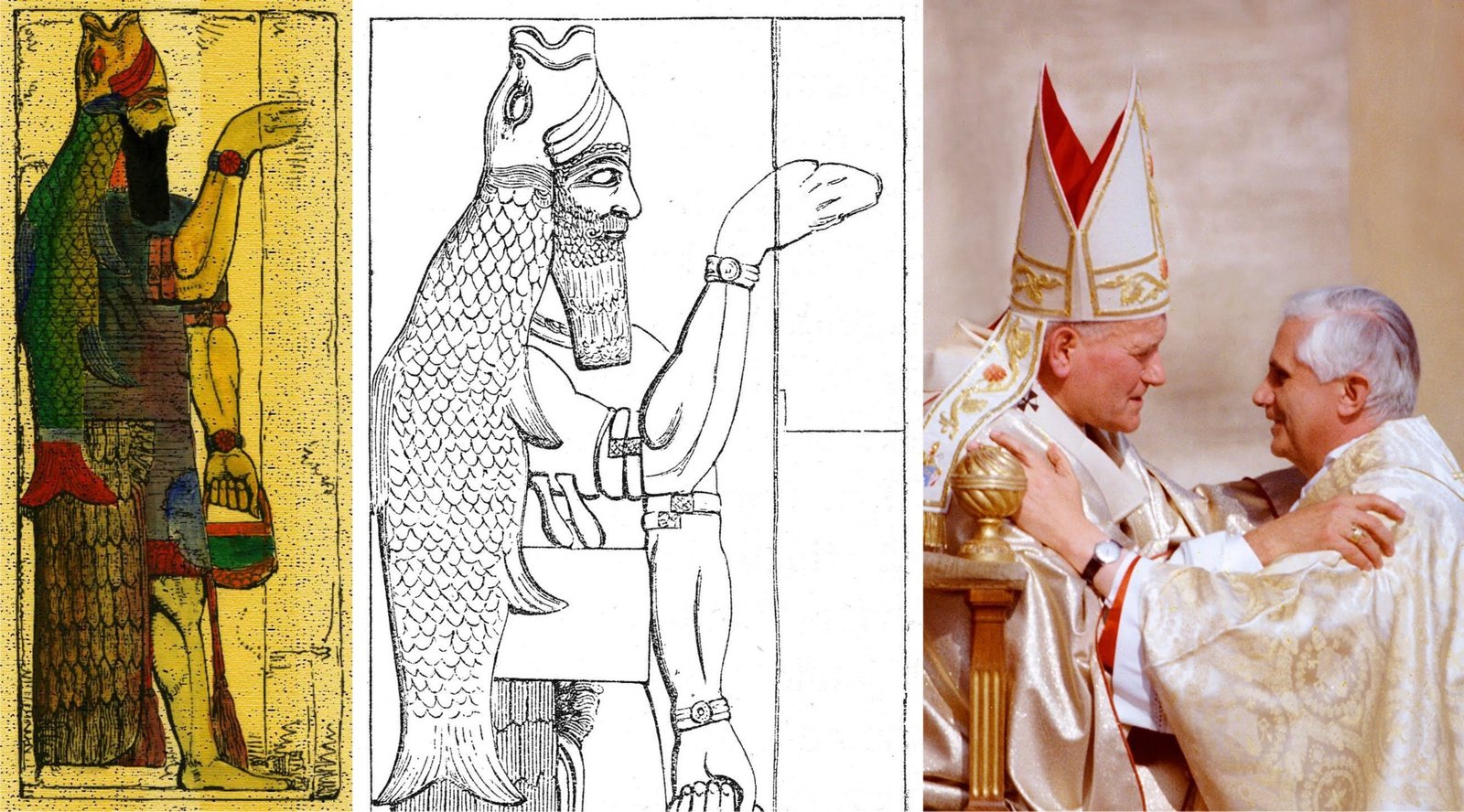 Dagon fish trio, Christianity, a multitude in the midst of the earth, ydagu l’rov b’kerev ha-aretz