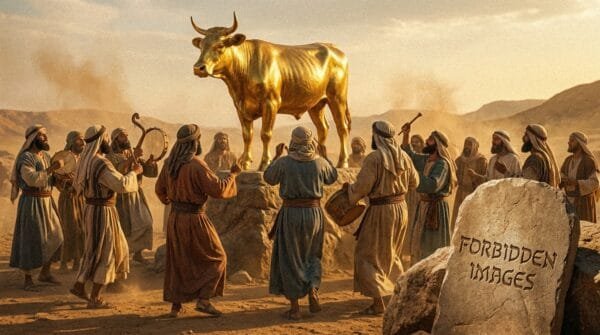 El becerro de oro en el desierto - los 10 mandamientos - Chapter Forbiddden Images - NSS1