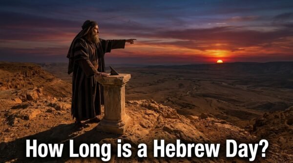 A Jewish man pointing at the setting sun to signal that the day is over - NSS2 - Nazarene Israel