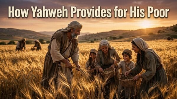 poor people gathering crops in the fields in biblical times - The Torah Government - Nazarene Israel