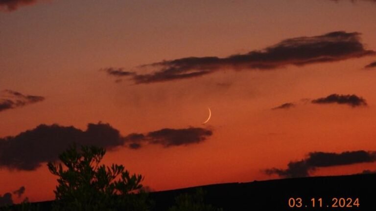 3 November 2024, 9th Hebrew month, Rosh chodesh, new moon