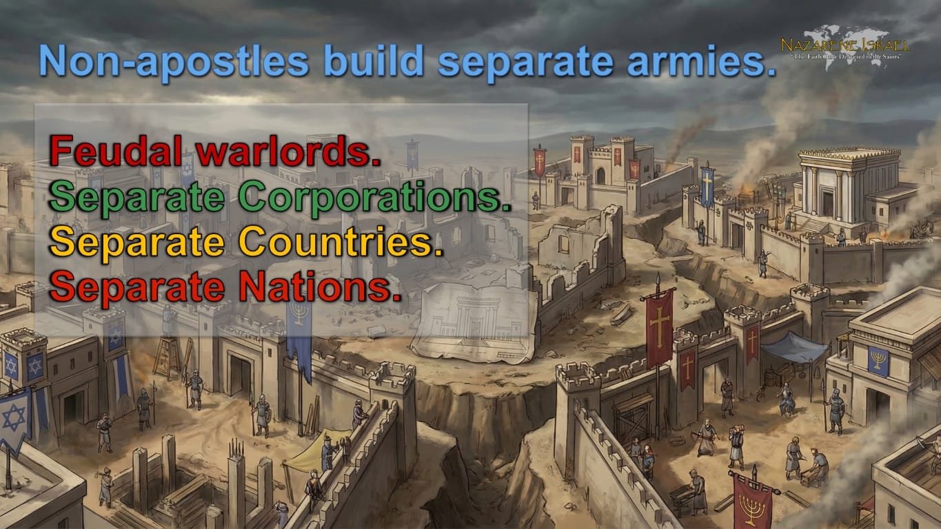 no apostles build separate armies