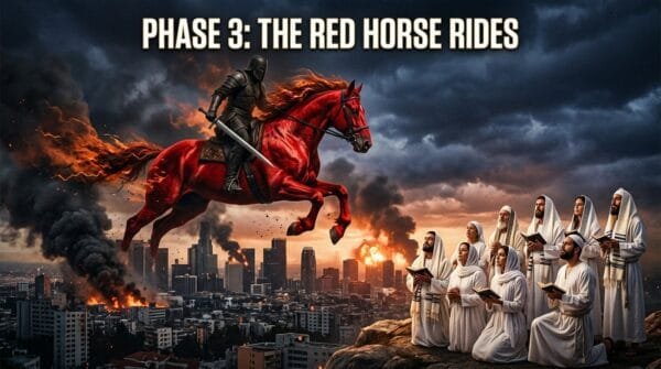 The red horse is chasing the white horse and wants to enslave it - The Torah Government - Nazarene Israel