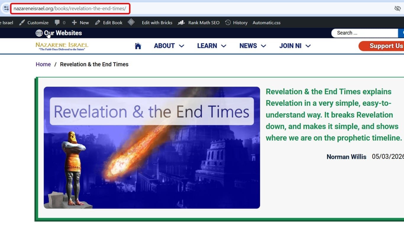 revelation and end time webpage