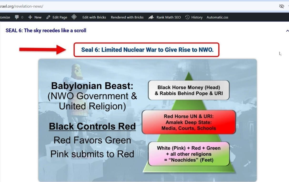 seal 6 limited nuclear war lead to NWO