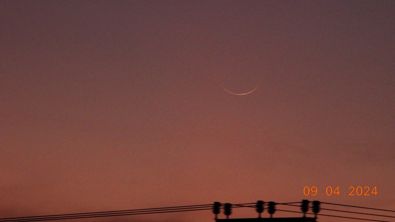 New moon second Hebrew month, 9 April 2024, Rosh Chodesh