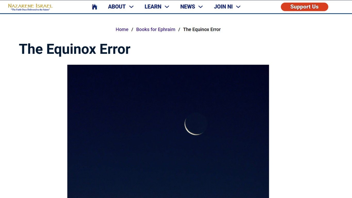 the equinox error