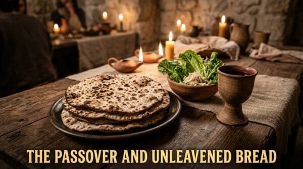 Table set for the Unleavened Bread dinner - The Torah Calendar - Nazarene Israel