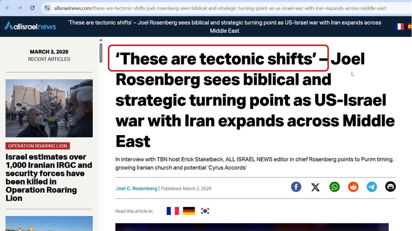 these are tectonic shifts