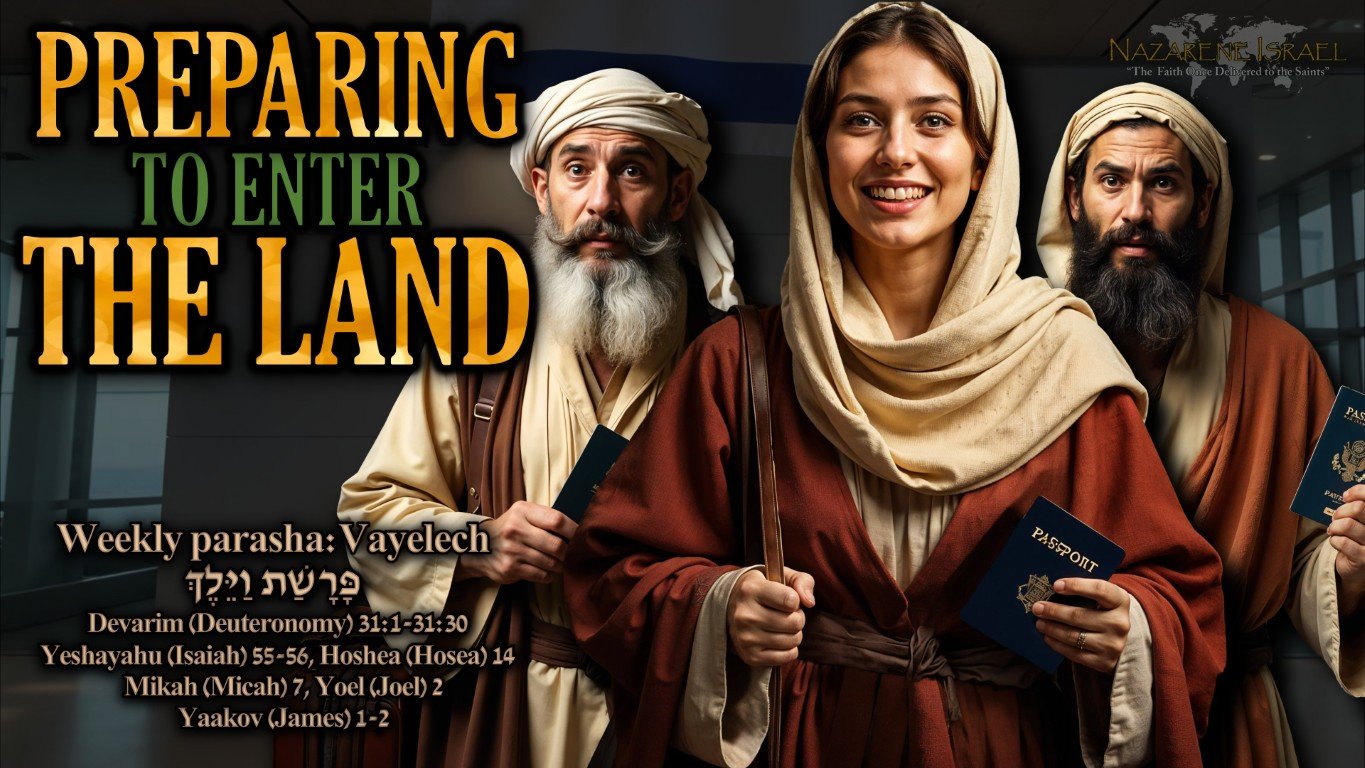 Parashat Vayelech 5785 (2025), second exodus, the ingathering, end-time prophecy, unity on the original faith