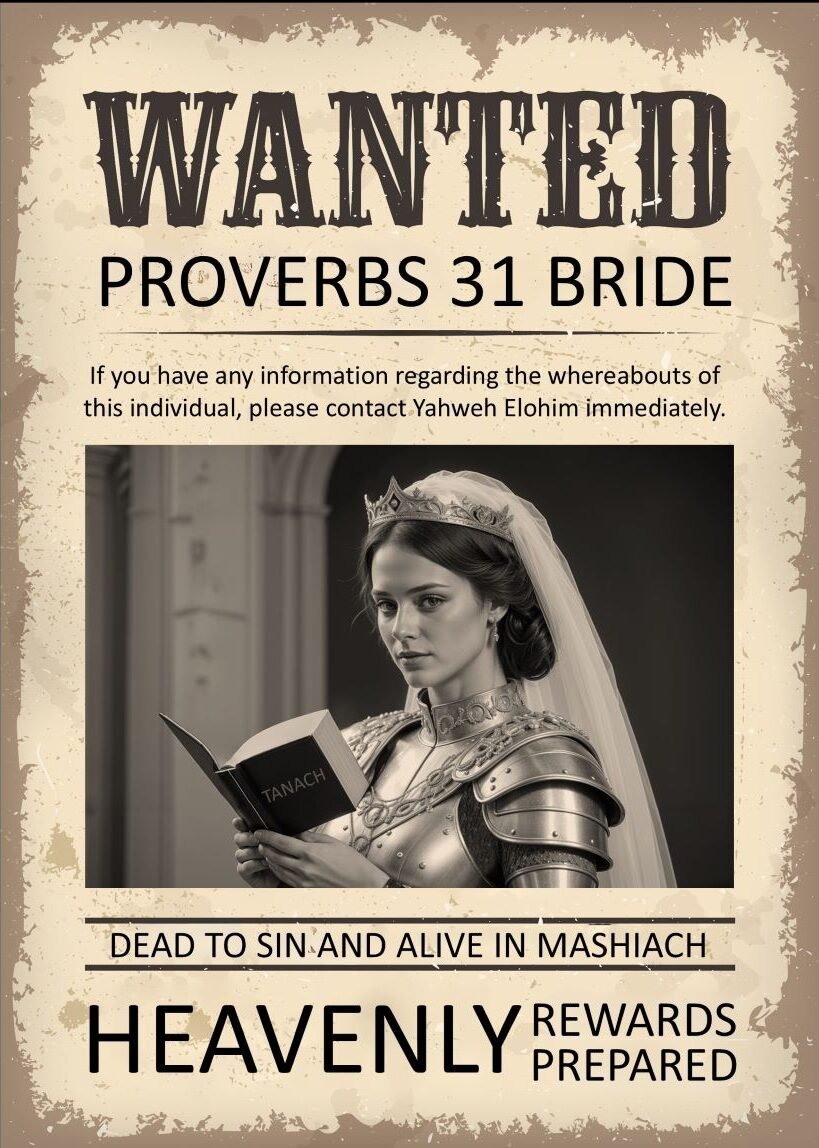 Proverbs 31 bride, faithful servant, wise virgins, Nazarene Israel, Original Faith, written Torah, obedience