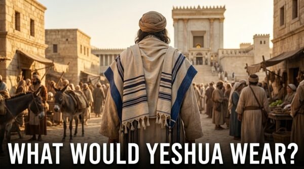 The Messiah walking through the ancient streets of Jerusalem, dressed in Hebrew clothing - NSS3 - Nazarene Israel