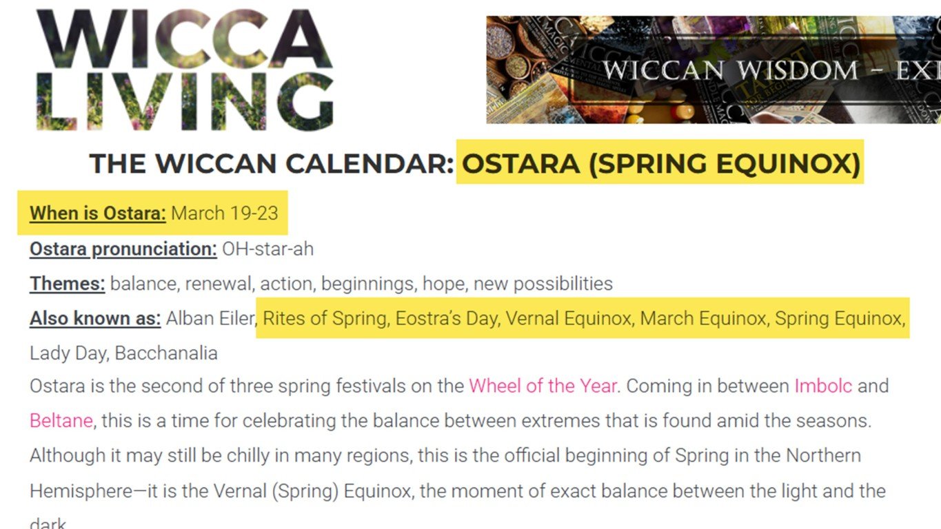 wicca living ostara spring equinox