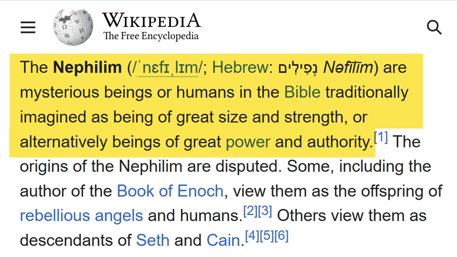 wikipedia-the nephilim
