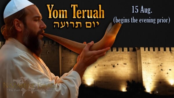According to the Torah Calendar, the new moon of the 7th Hebrew month was seen from Israel on the evening of 14 August 2026. Yom Teruah is on 15 August 2026, beginning the evening prior. Yom Teruah sameach! Please see Torah Calendar and Feasts of the seventh month by Nazarene Israel for more information.