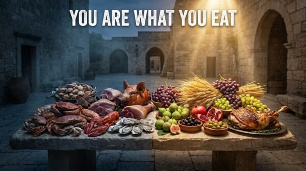 table with kosher food and regular food - NSS5